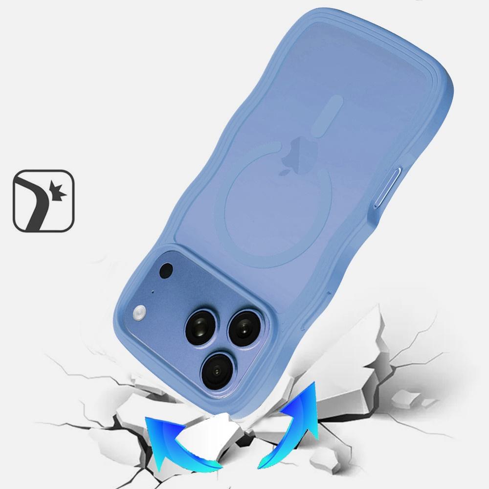 Apple iPhone 18 Pro Max Grip Hand Magnetic Ring HQ Hybrid - Light Blue, photo 2 of 3