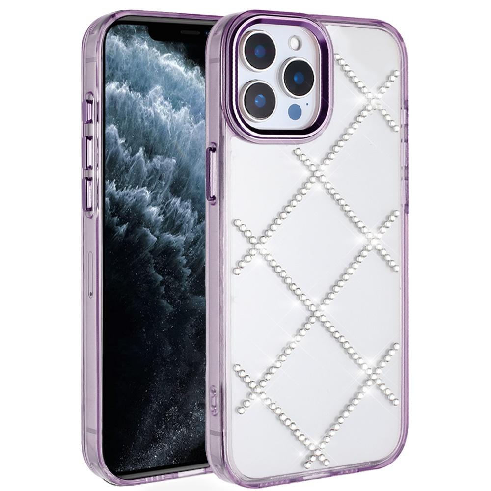 Apple iPhone 11 Pro MAX (XI6.5) Gem Glitter Diamond Transparent Colorful TPU Hybrid Case Cover, photo 2 of 4