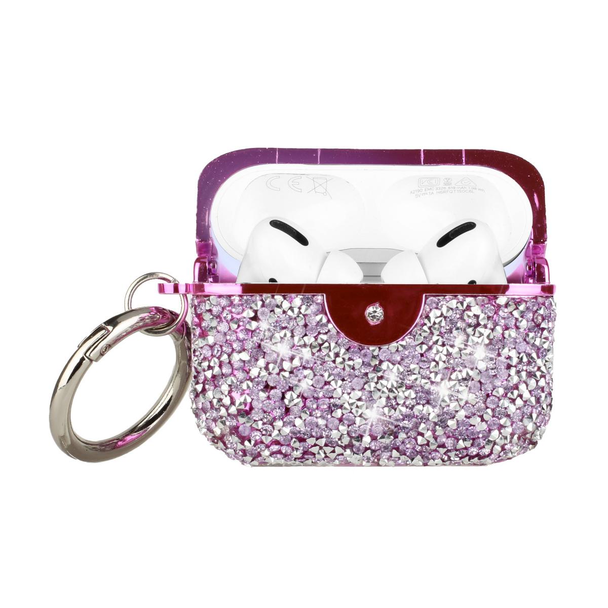 AirPods 1/2 Deluxe Diamond Bling Glitter Case Cover - Purple