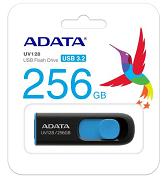 ADATA C008 256 GB USB 3.1 Retractable Capless Flash Drive, Black