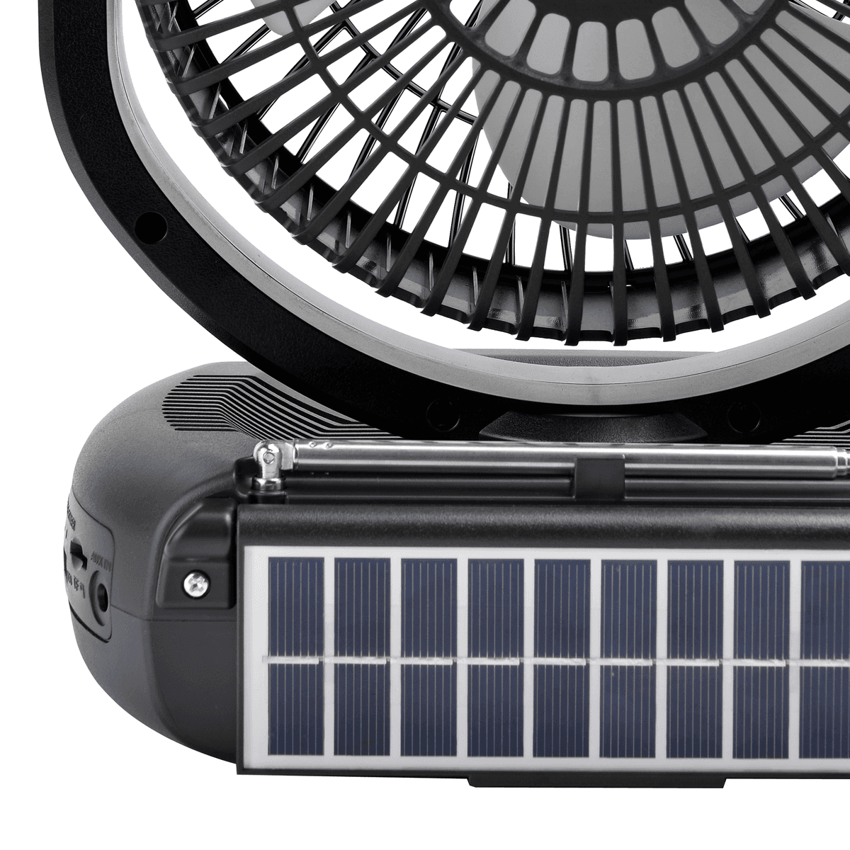 Airbro RXF-50 Solar Portable Fan & Bluetooth Speaker with FM/AM/SW Radio, photo 2 of 4
