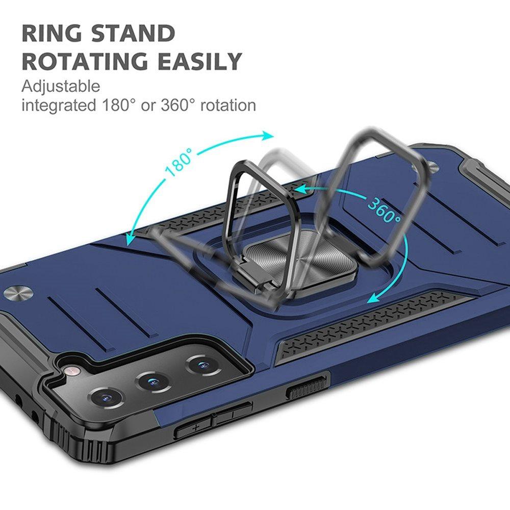 Samsung Galaxy s21 Plus, s30 Plus Robust Magnetic Kickstand Hybrid Case Cover - Blue, photo 3 of 3
