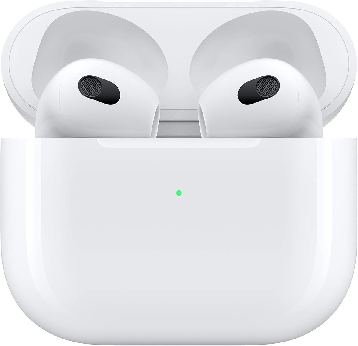 AirPods (3rd Generation) Wireless Ear Buds, Bluetooth Headphones, Personalized Spatial Audio, Sweat and Water Resistant, Lightning Charging Case Included, Up to 30 Hours of Battery Life, photo 2 of 6