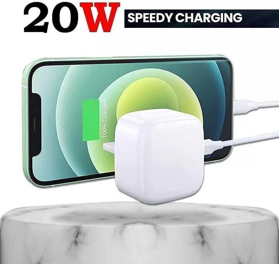 Fast Charging 20W USB-C PD Plug Charger Adapter for iPhone 13, 13 pro, 13 pro max, photo 3 of 5