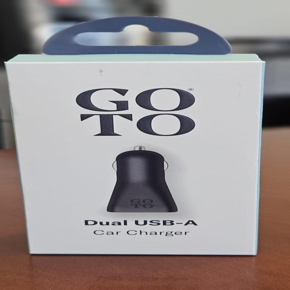 GoTo Dual USB Car Charger-Black