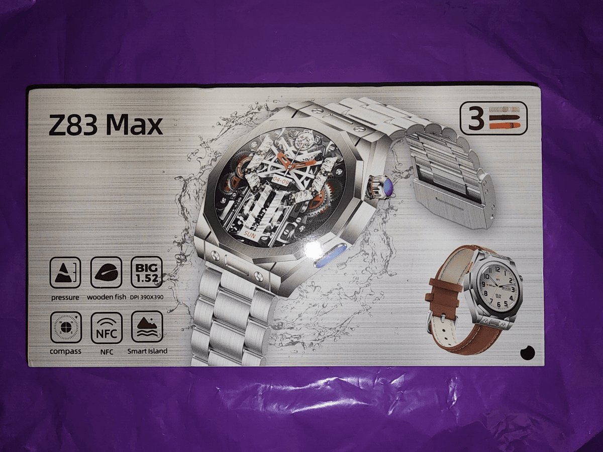 Smartwatch Z83 MAX Smart Watch Bluetooth Call Sleep Monitoring Blue Smart Watch, photo 3 of 3