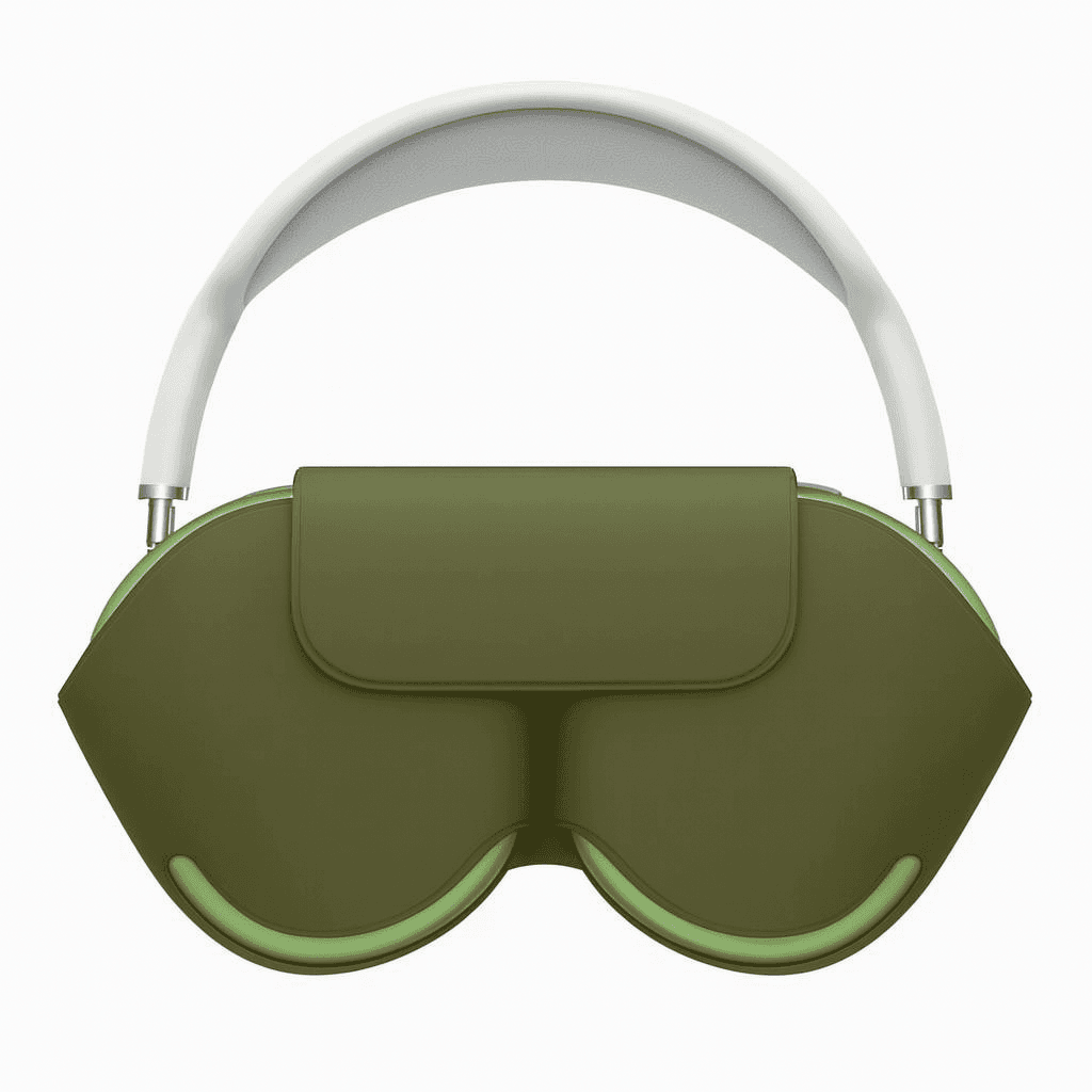 Over-Ear Headphones (Dark Green, Noise Cancelling Style)