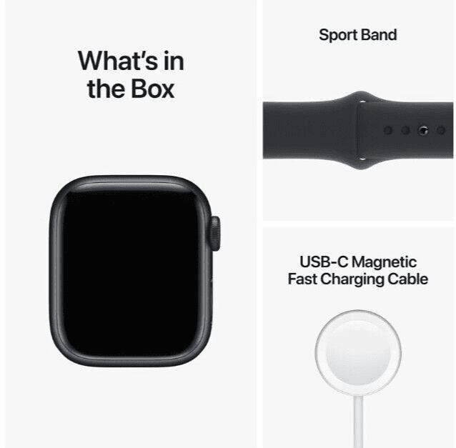 Apple Watch Series 8 41mm Midnight Case/Sport Band/GPS/Cellular Unlocked - Open Box, photo 4 of 5