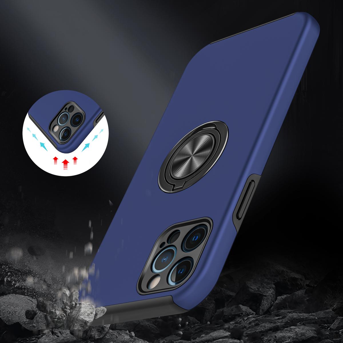 iPhone 14 Plus CHIEF Oil Painted Magnetic Ring Stand Hybrid Case Cover – Artistic Design with Full-Function Protection, photo 2 of 7