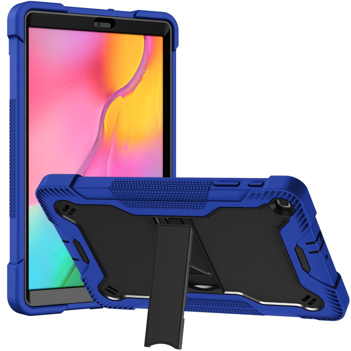 Samsung A9 Plus 11 inch Tough Tablet Strong Kickstand Hybrid Case Cover - Dark Blue