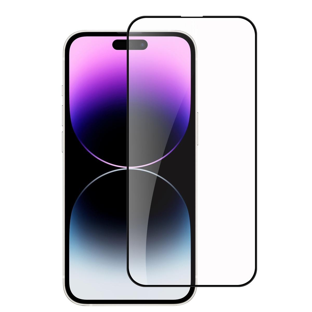 iPhone 15 Pro Max Black Edge Tempered Glass