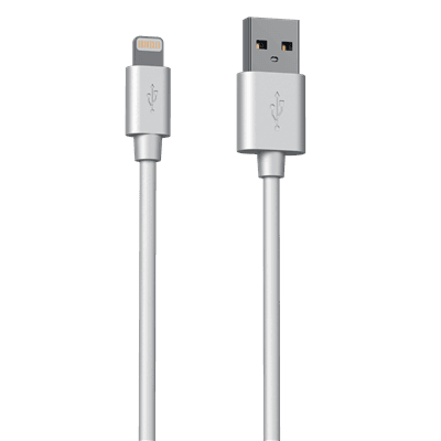 Lightning Heavy Duty Data Cable Cord, 3 Feet, With package, in White, photo 2 of 2