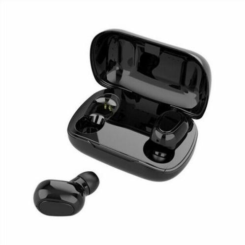 Wireless Headphones Bluetooth Earbuds with Charging Case - Black