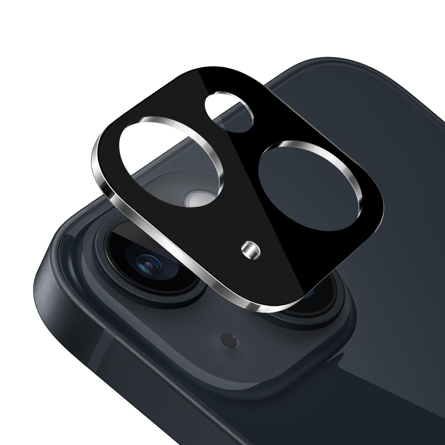  iPhone 14 Camera Lens Colored Edge Tempered(2.5D) - Black product