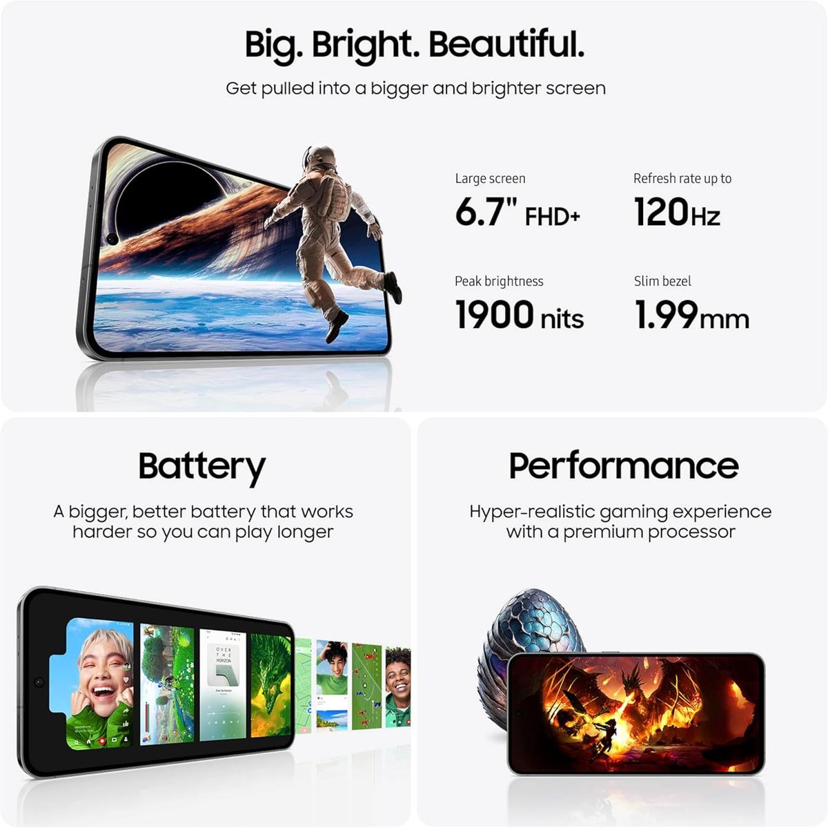 Samsung Galaxy S24 FE 128GB Android Smartphone – A+ Grade (Excellent Condition) – 5G Performance | Pro-Grade Camera – Fully Unlocked – 6 Months Warranty, photo 3 of 4