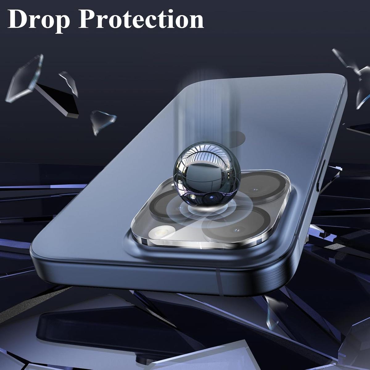Glass Camera Lens Protector for iPhone 15 / 15 Pro / 15 Pro Max – Ultra-Clear, Scratch Resistant, Easy Installation, photo 2 of 4