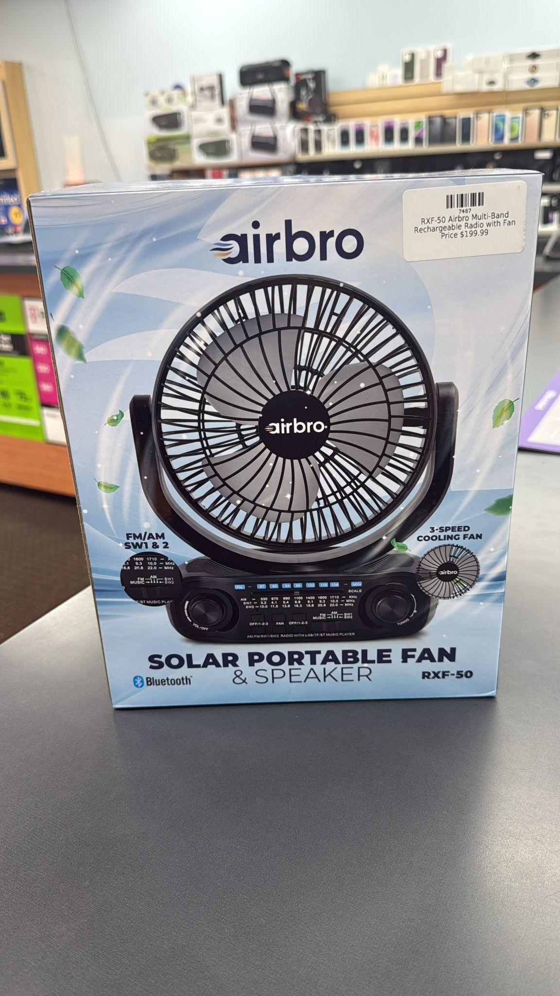 Solar Portable Fan & Speaker - RXF-50, photo 2 of 5
