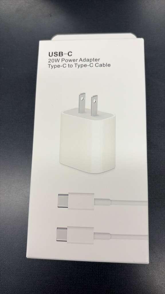 Apple 20W USB-C Fast Charger with USB-C to USB-C | Original Charger