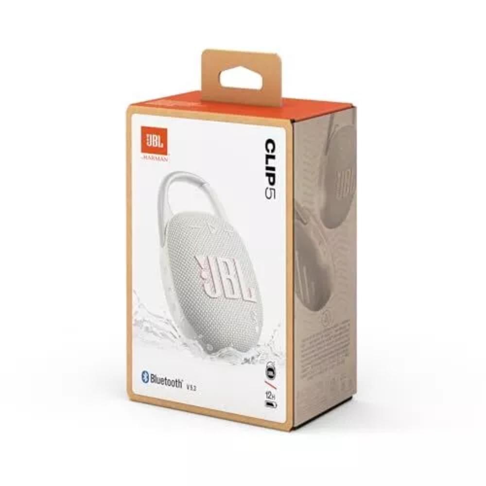 JBL Clip 5 - Ultra-Portable, Waterproof & Dustproof Bluetooth Speaker-WHITE