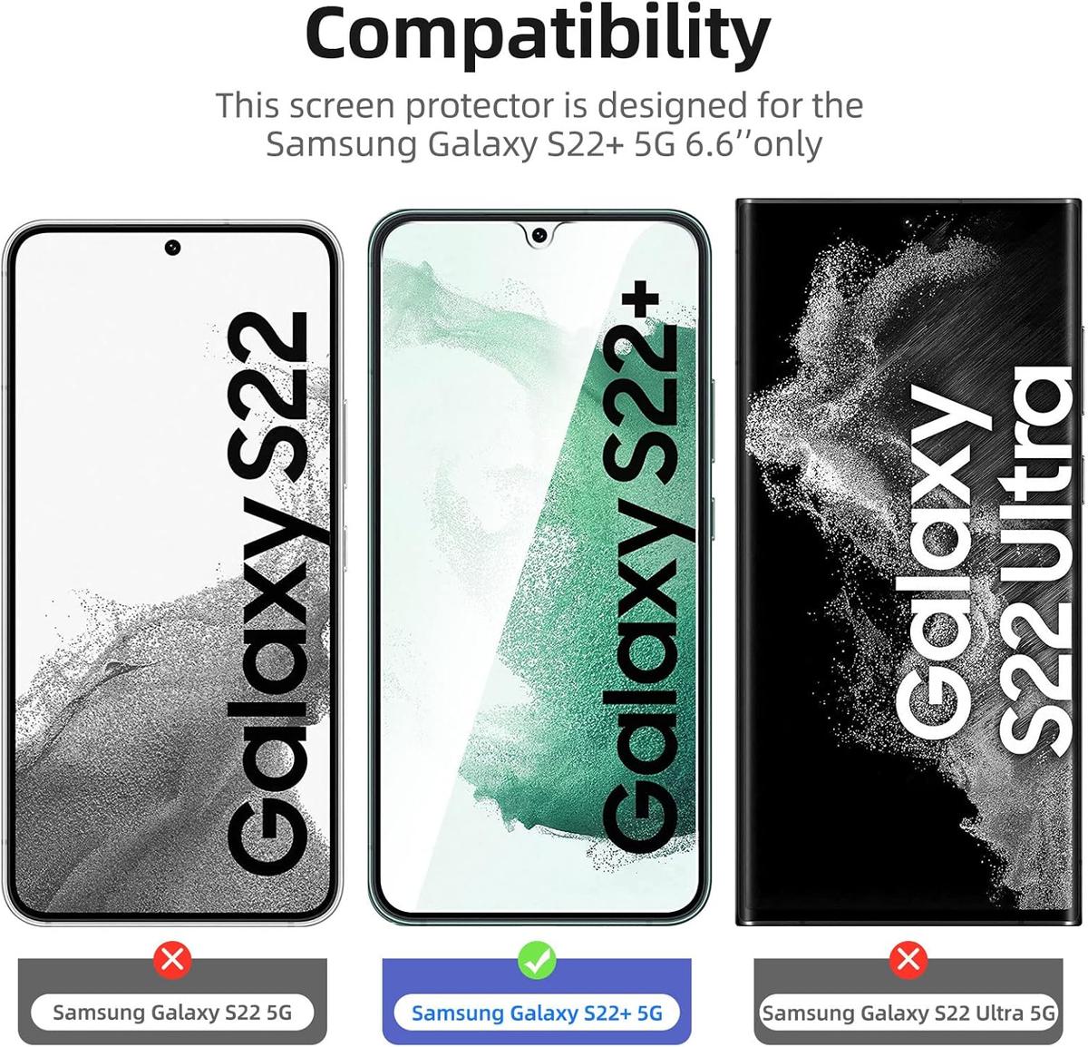 Tempered Glass Screen Protector for Samsung Galaxy S22 Plus – HD Clarity, Anti-Scratch & Shatterproof, photo 4 of 4