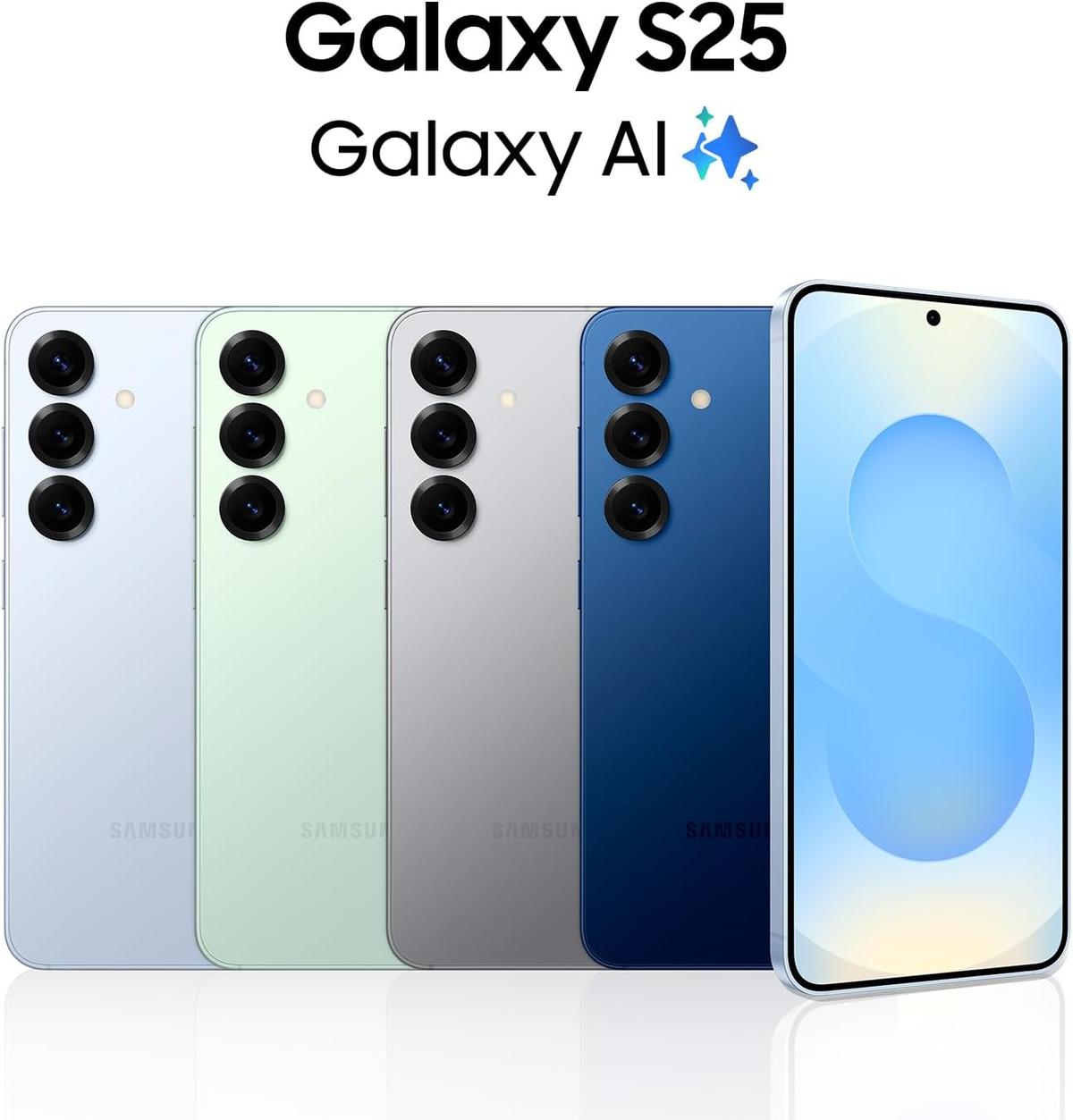 SAMSUNG Galaxy S25 Cell Phone, 128GB AI Smartphone, Unlocked Android, AI Camera, Fast Processor, ProScaler Display, Long Battery Life, 2025 unlocked work with all carriers Like a New Under warranty.