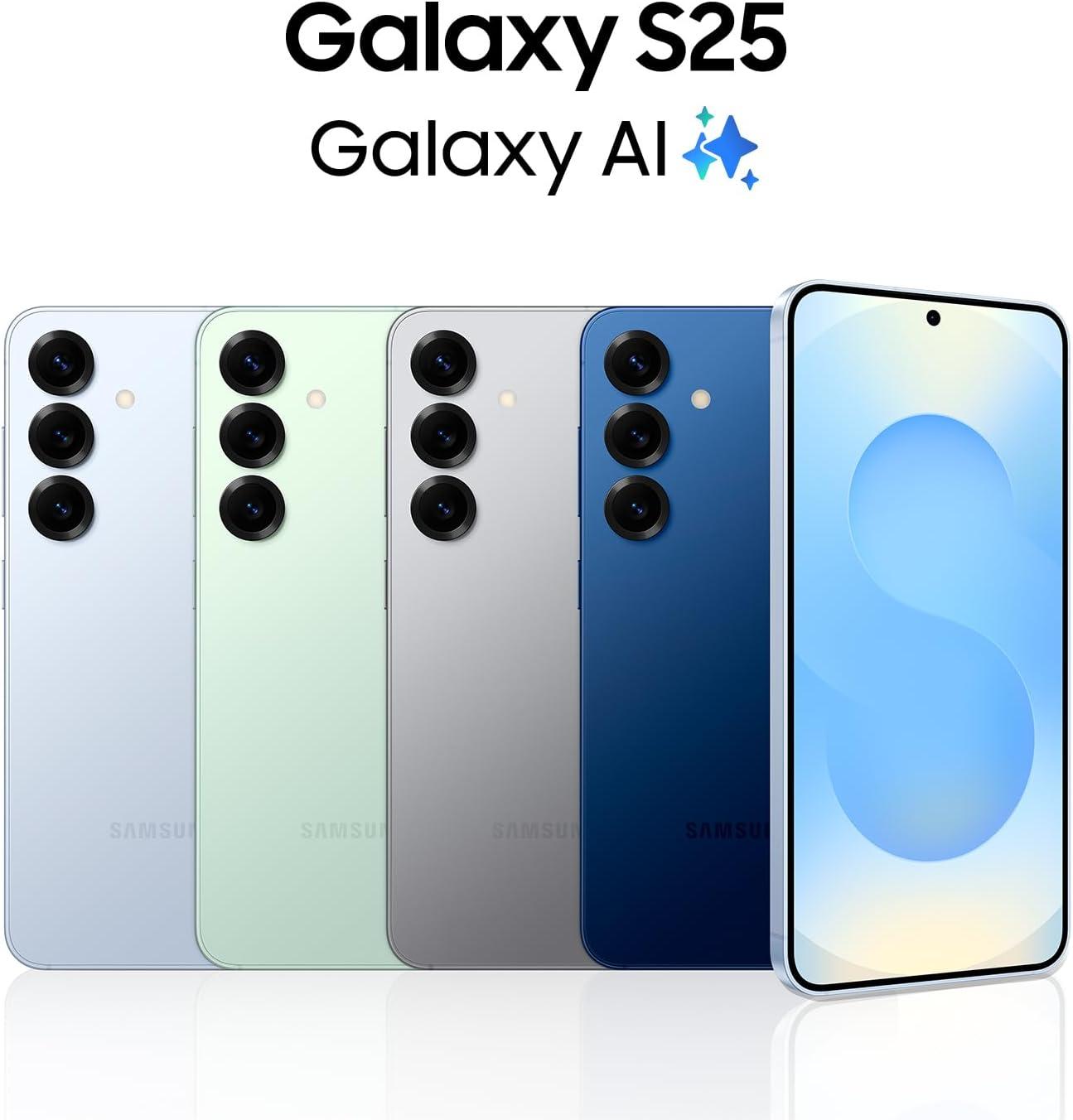 SAMSUNG Galaxy S25 Cell Phone, 128GB AI Smartphone, Unlocked Android, AI Camera, Fast Processor, ProScaler Display, Long Battery Life, 2025 unlocked work with all carriers Like a New Under warranty.