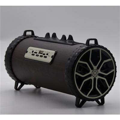 Portable Rechargeable 10W Bluetooth Speaker with FM Radio, TF slot, AUX in, USB, Handsfree, Built-in Boom Woofer in Black, photo 3 of 4