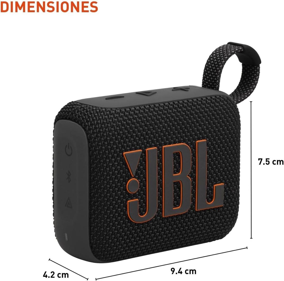 JBL Go 4 - Ultra-Portable, Waterproof and Dustproof Bluetooth Speaker, Big Pro Sound with Punchy bass, 7-Hour Built-in Battery, Made in Part with Recycled Materials (Black), photo 3 of 7