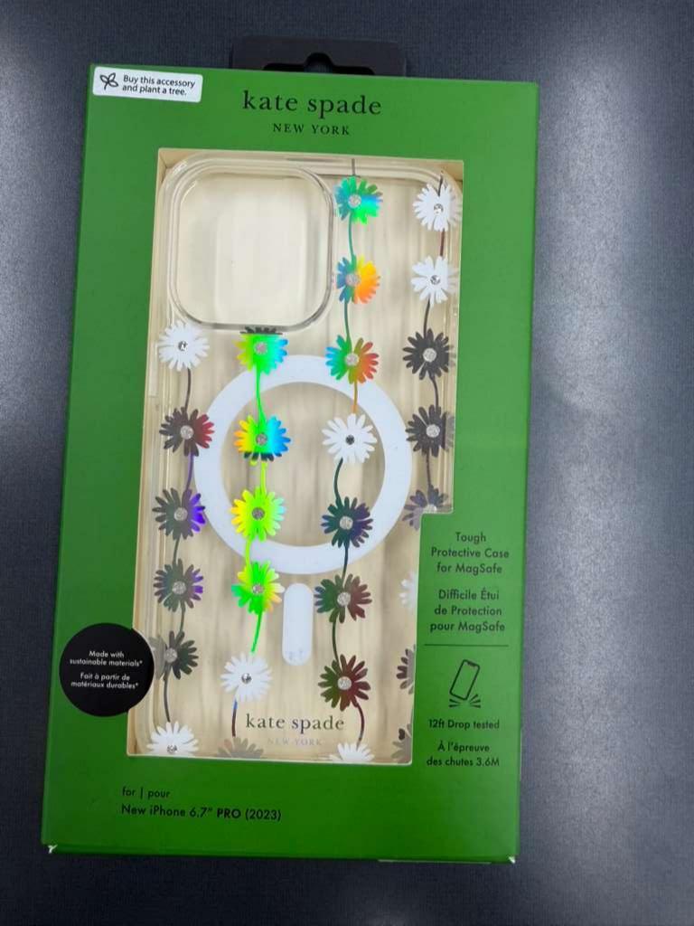 Kate Spade Daisy Floral MagSafe Case for iPhone 15 Pro Max – Clear | Brand New, photo 2 of 2