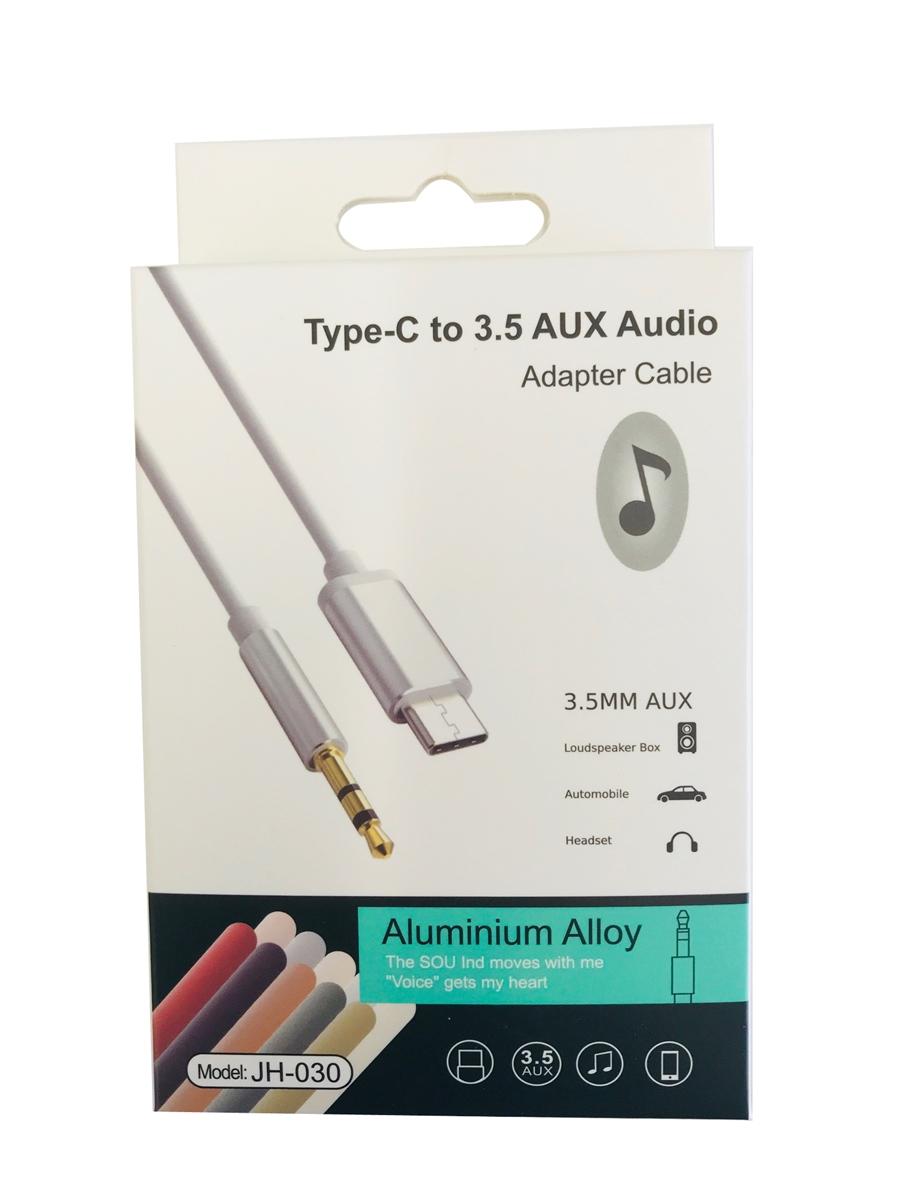 TYPE-C to 3.5mm Jack AUX Audio Adapter Cable in White, photo 4 of 4