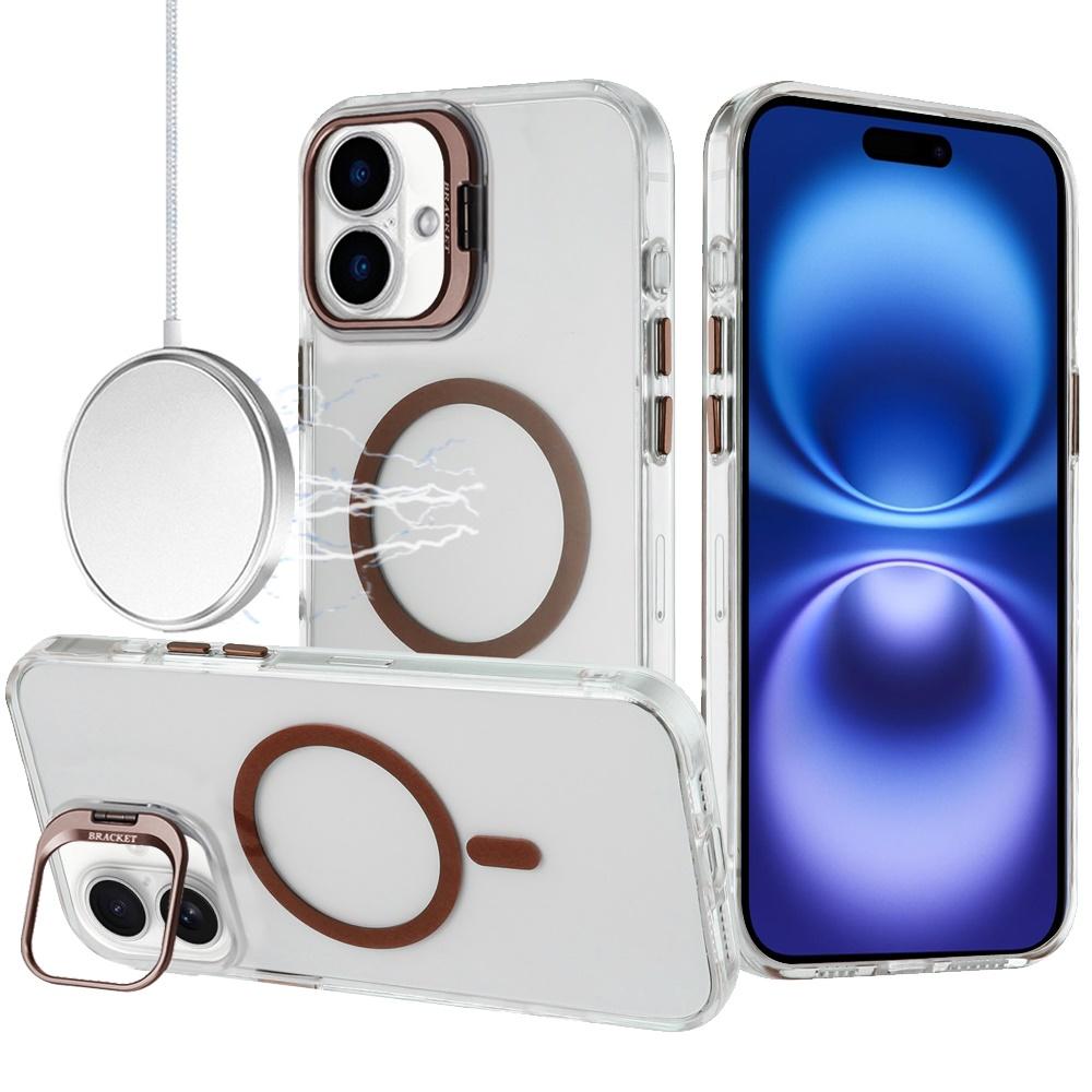 iPhone 17 Clear Hybrid Magnetic Ring Case with Metal Camera Stand –Available in Multiple Colors., photo 3 of 3