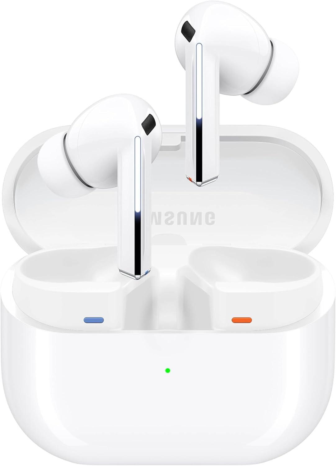 Samsung Galaxy Buds 3 Pro AI True Wireless Bluetooth Earbuds, Noise Cancelling, Sound Optimization, Redesigned Comfort Fit, White [US Version, photo 2 of 5