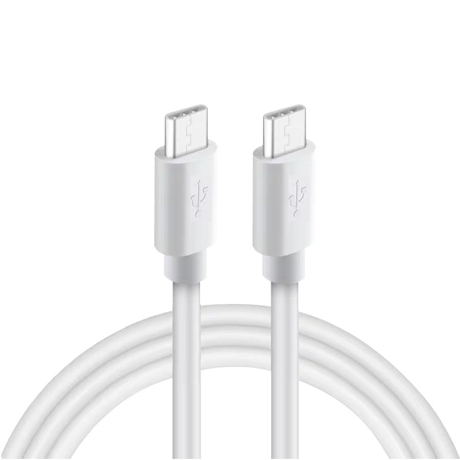 2-IN-1 18W PD Fast Type C&USB Dual Ports Car Charger+Type C to Type C Cable in White, photo 4 of 5