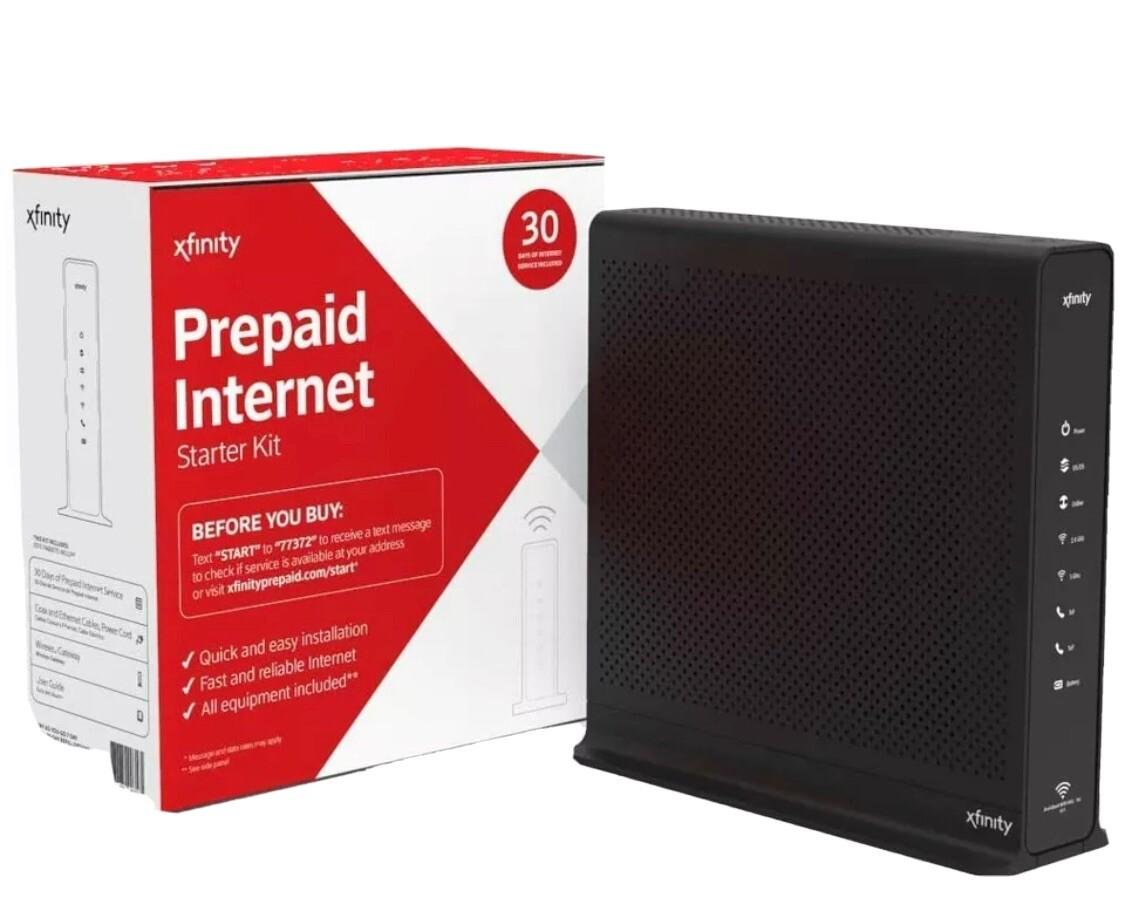 Xfinity Prepaid Internet Starter Kit Grab your box today! Get everything you need—bill, device, and activation—all included.