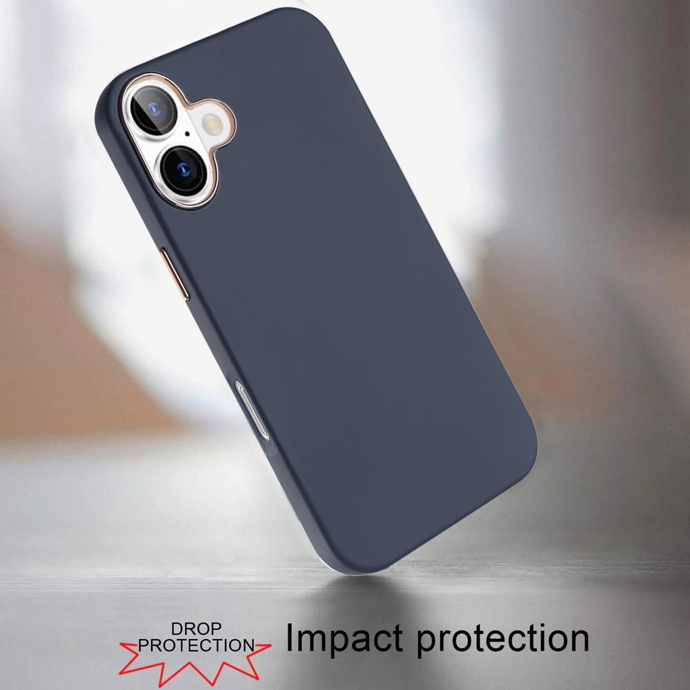 For iPhone 17 Premium Quality Classy Slick Chromed Around Hybrid Case Cover – Dark Blue, photo 2 of 4