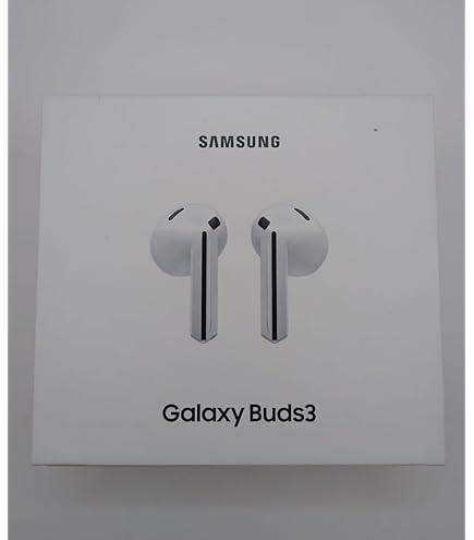 SAMSUNG Galaxy Buds 3 AI True Wireless Bluetooth Earbuds, Sound Optimization, Real-Time Interpreter, Noise Cancelling, Redesigned Fit, Touch Control, Latin American Version (White)