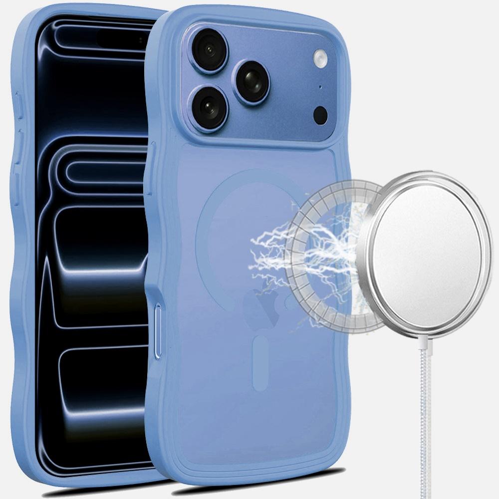 Apple iPhone 18 Pro Max Grip Hand Magnetic Ring HQ Hybrid - Light Blue