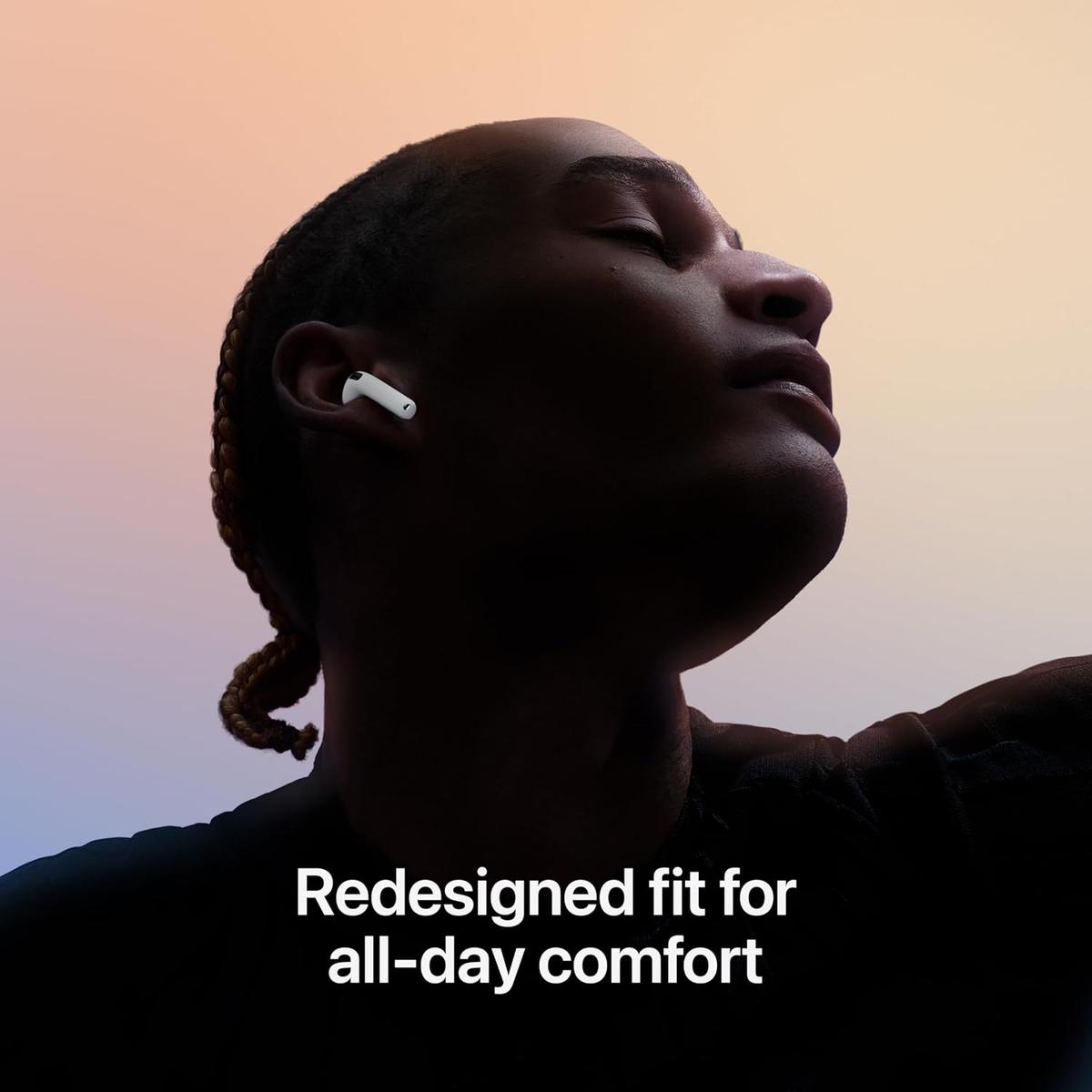 Apple AirPods 4 (4th Generation) – Wireless Bluetooth Earbuds with Personalized Spatial Audio, Touch Control, MagSafe Charging, Sweat & Water Resistant, photo 4 of 4