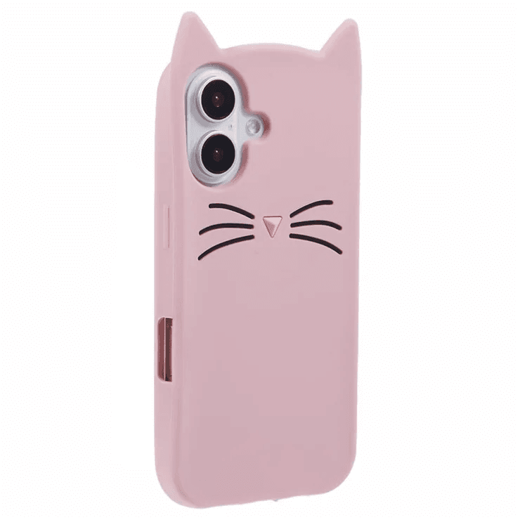Cartoon Cat & Mouse Silicone Phone Case – Model IP16