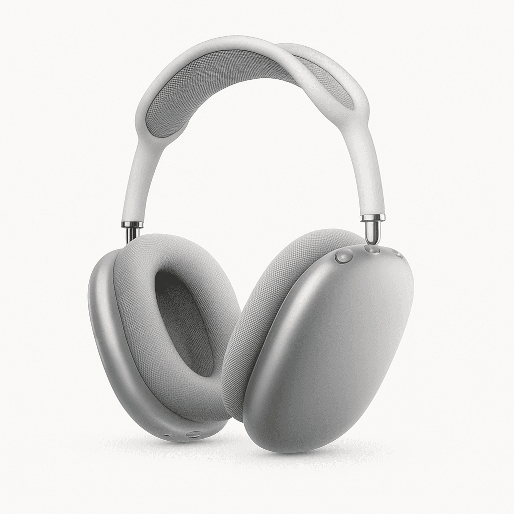Over-Ear Headphones (White/Silver, Noise Cancelling Style), photo 3 of 3