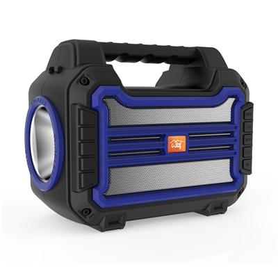 Portable Bluetooth Speaker with Handle Loud Sound Heavy Bass Outdoor Solar Charging in Blue, photo 2 of 4