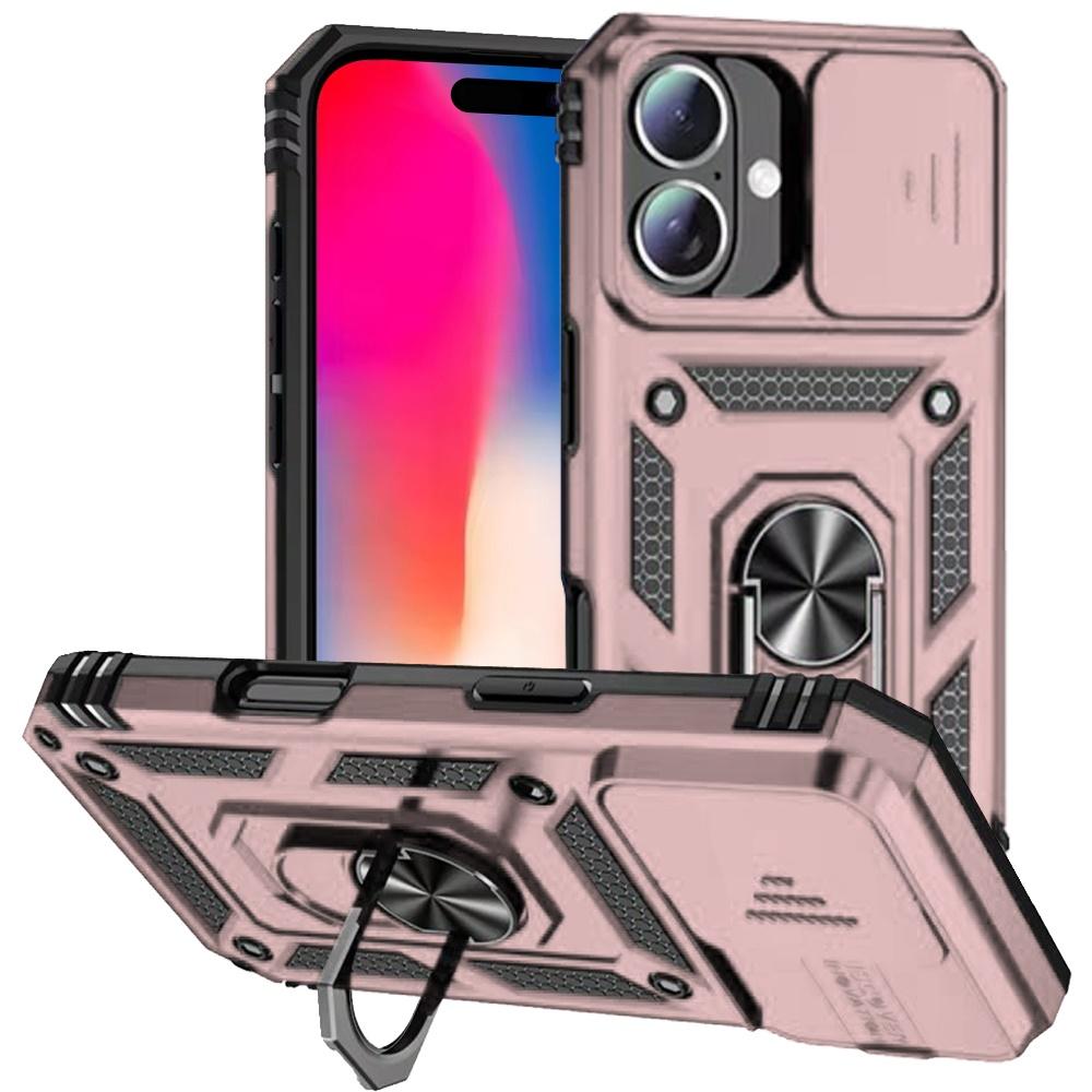 iPhone 16 6.1" Magnetic Ring Stand Case – Full Camera Protection, photo 3 of 7
