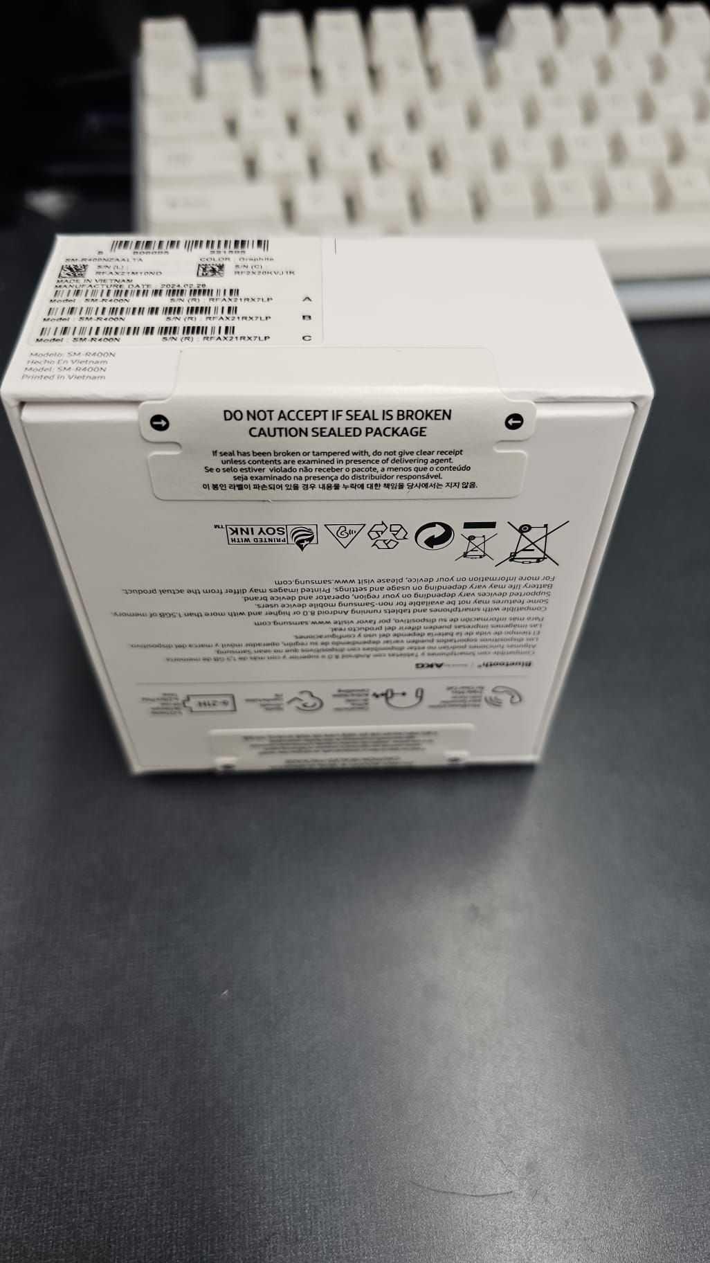 Samsung Galaxy Buds FE True Wireless Bluetooth Earbuds Graphite ( Brand new ), photo 2 of 2