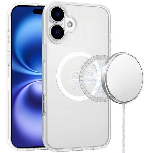 For iPhone 17 Modern Magnetic Circle Compatible Smooth Matte Hybrid Protective Cover, photo 3 of 4