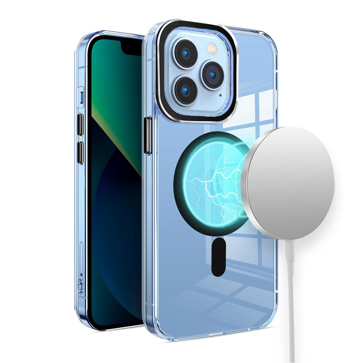 iPhone 15 Matching Clear Transparent Circle Design Case Cover - Black