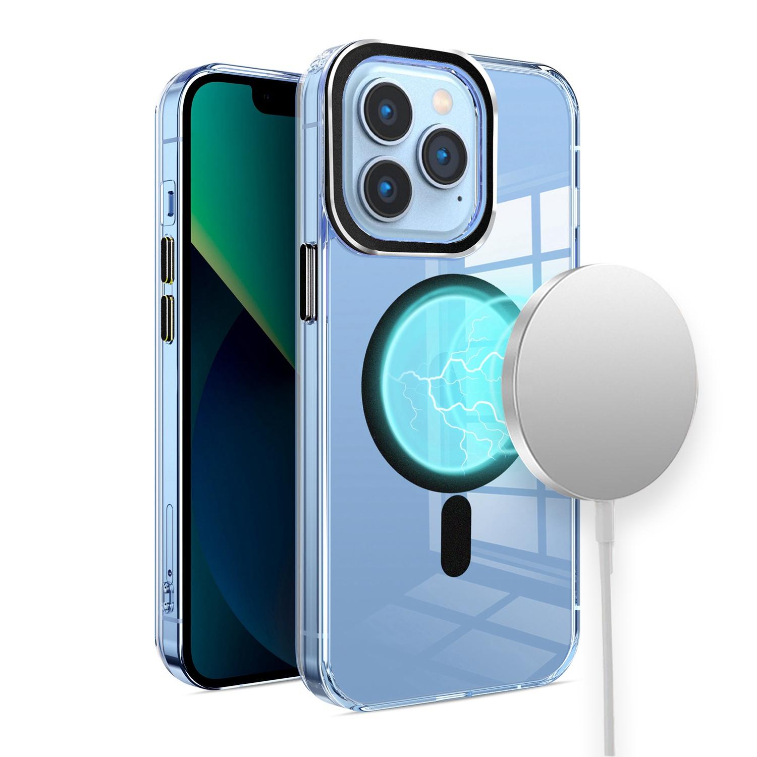 iPhone 15 Matching Clear Transparent Circle Design Case Cover - Black