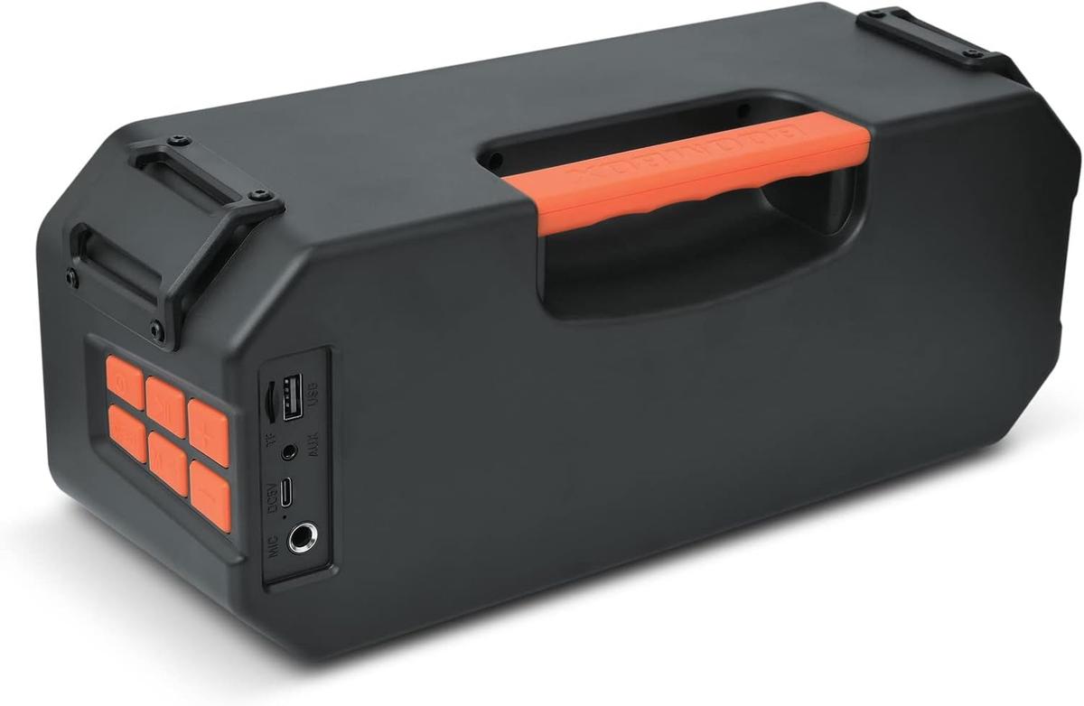 Dolphin SPB-20X 40W Boombox Bluetooth Speaker: Retro, 40W Output, Bass, Loud, LED Light Show, Outdoors, Portable, Rechargeable, Long Lasting Battery, photo 3 of 6