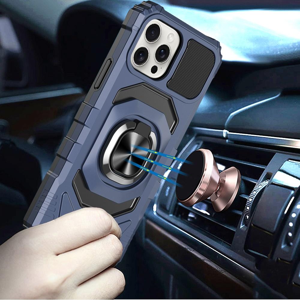 iPhone 13 Pro Max Robotic Hybrid Case with Magnetic Ring Stand and Heavy-Duty Shockproof Protection, photo 4 of 6