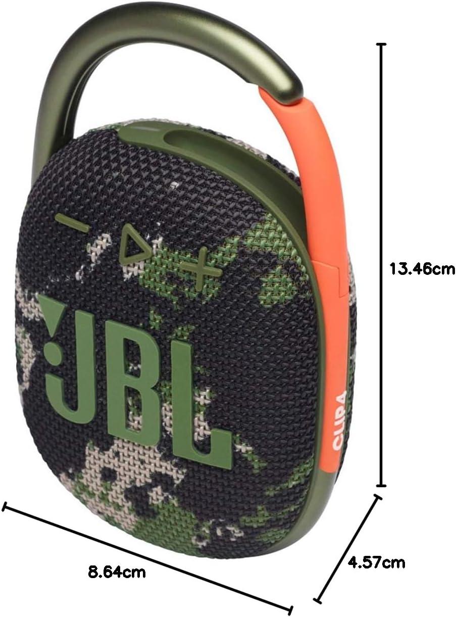 JBL Clip 4 - Portable Mini Bluetooth Speaker, big audio and punchy bass, integrated carabiner, IP67 waterproof and dustproof, 10 hours of playtime, speaker for home, outdoor and travel (Squad), photo 3 of 5