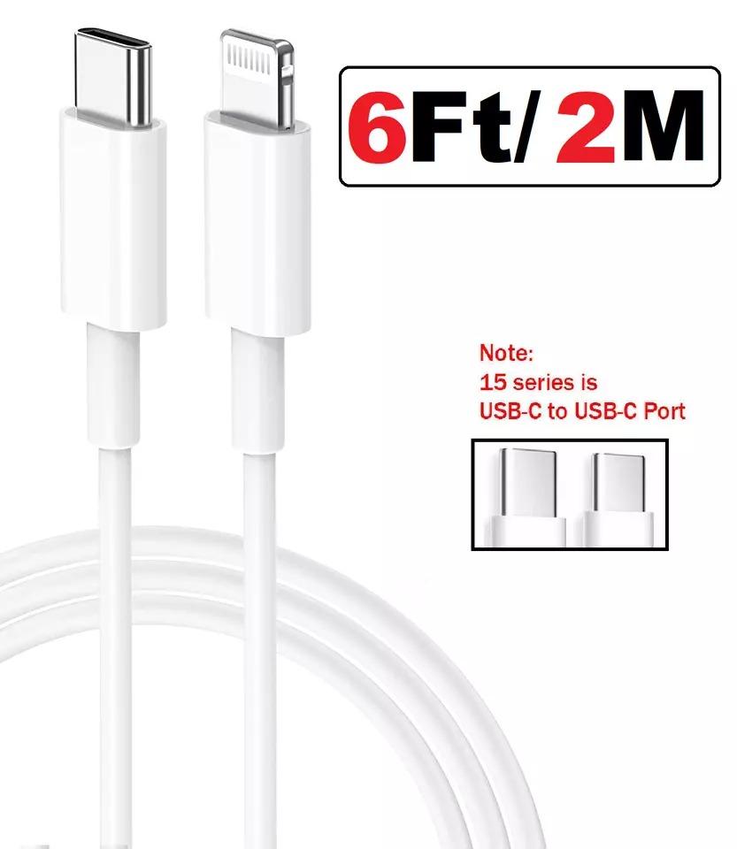 USB-C Fast Charging Type C Cable For iPhone 15 14 13 12 11 Pro Max XS 8, photo 2 of 4